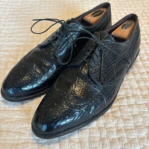 Allen Edmonds “Concord” Black Leather - Genuine Sharkskin - Dress Shoes - 12D